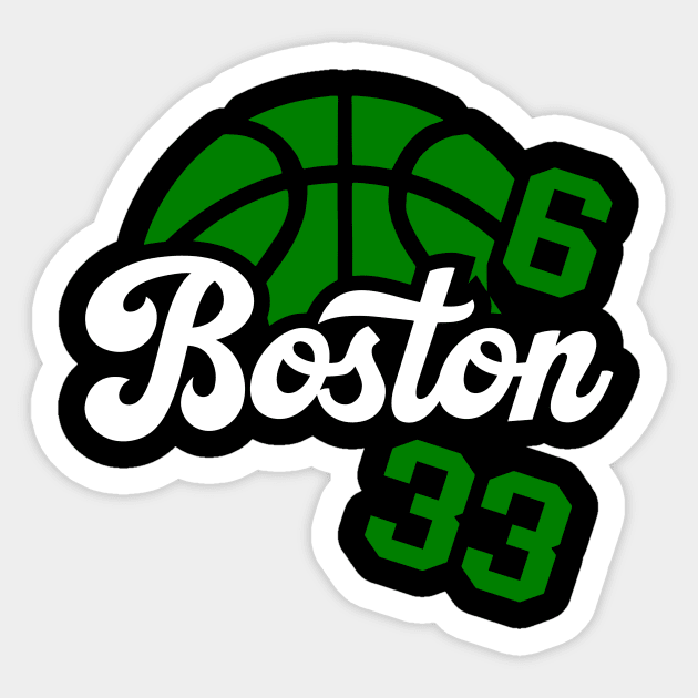 Boston Basketball Sticker by Throwzack